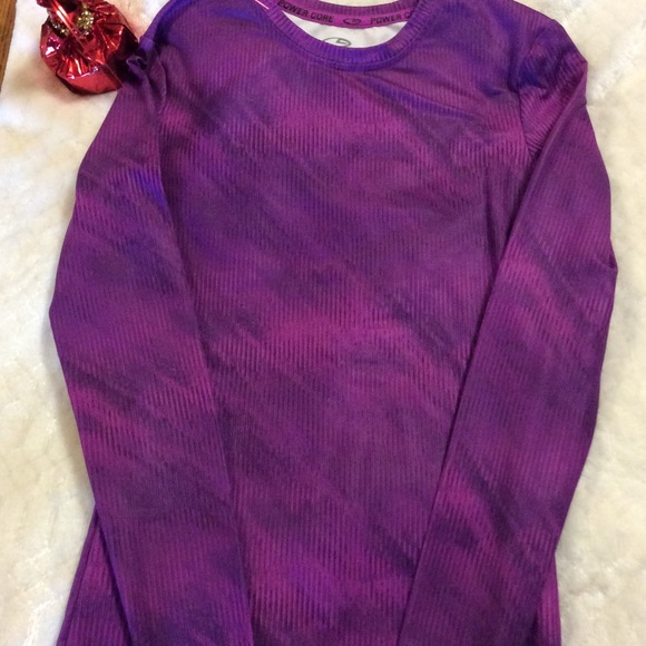 Champion womens XS NWT purple striped long sleeve - Picture 1 of 4