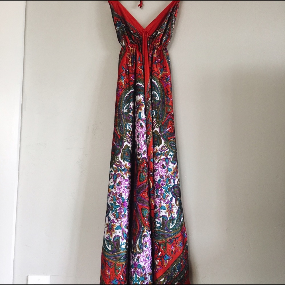 Backless Satin Dress