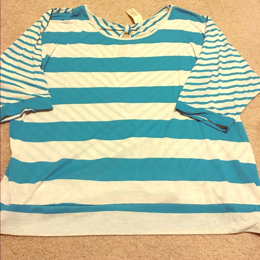 3/4 length plus size top
