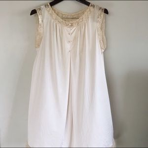 Vintage Lace & Satin Nightgown