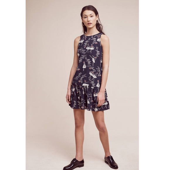 Anthropologie Pirouette Flounce Dress - Picture 4 of 8