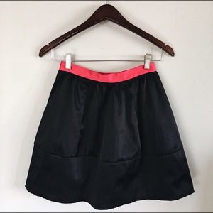 Holiday High-Waisted Satin Bell Skirt