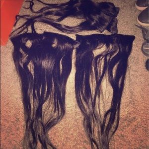 100% Human hair Remy clip in extensions 18 inch