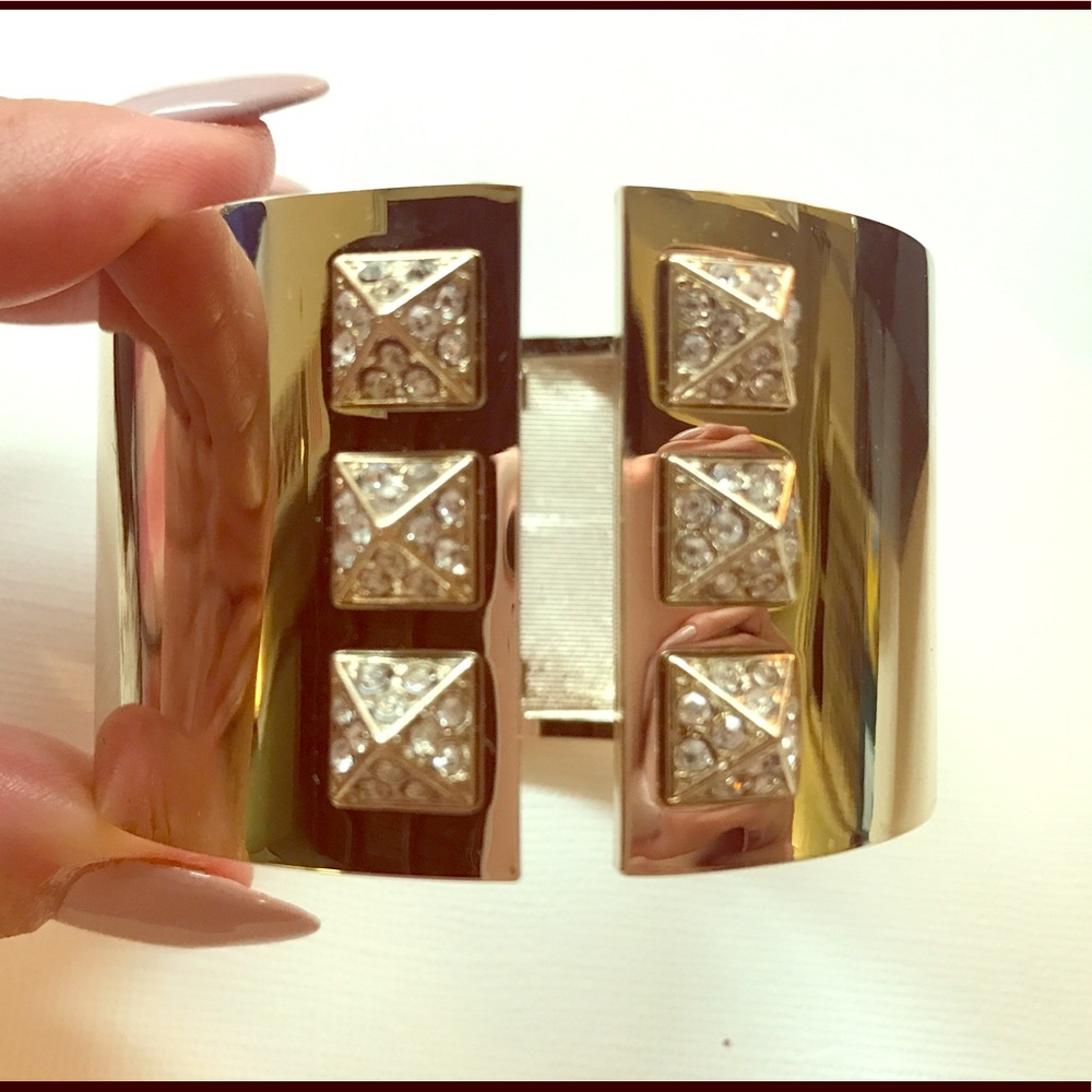 Victoria's Secrets gold & diamond cuff