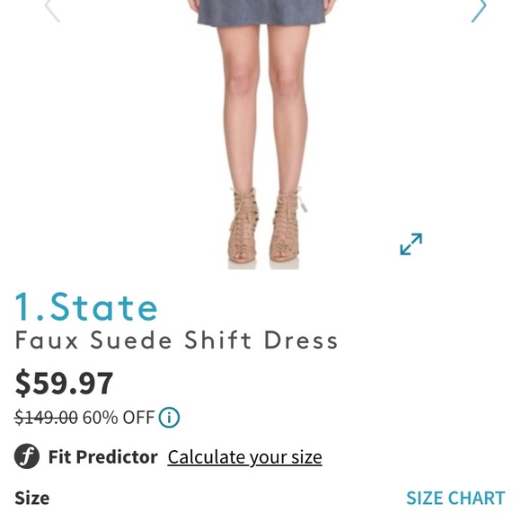 Faux suede swift dress - Picture 3 of 4