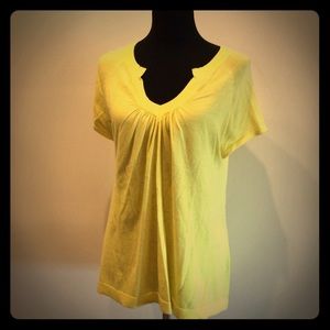 525 America Cotton V-Neck Short Sleeve Sweater