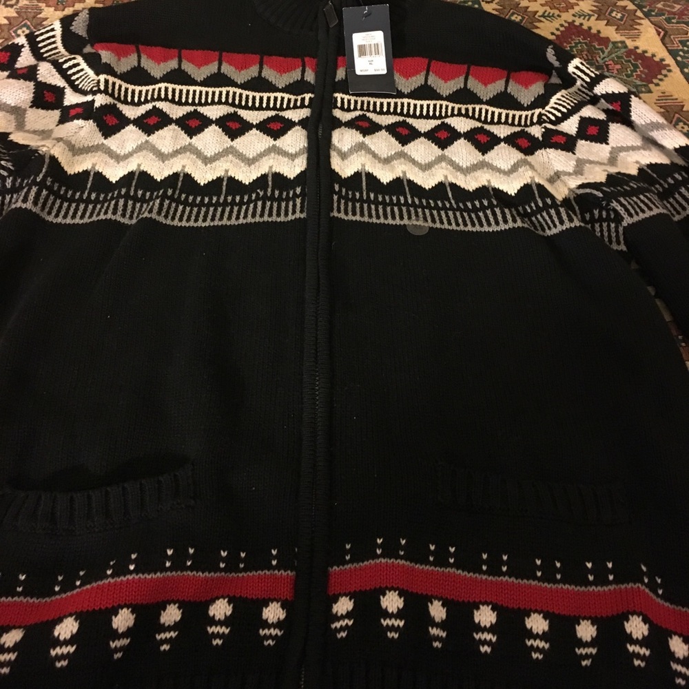 NWT Chaps XL zip up jacket