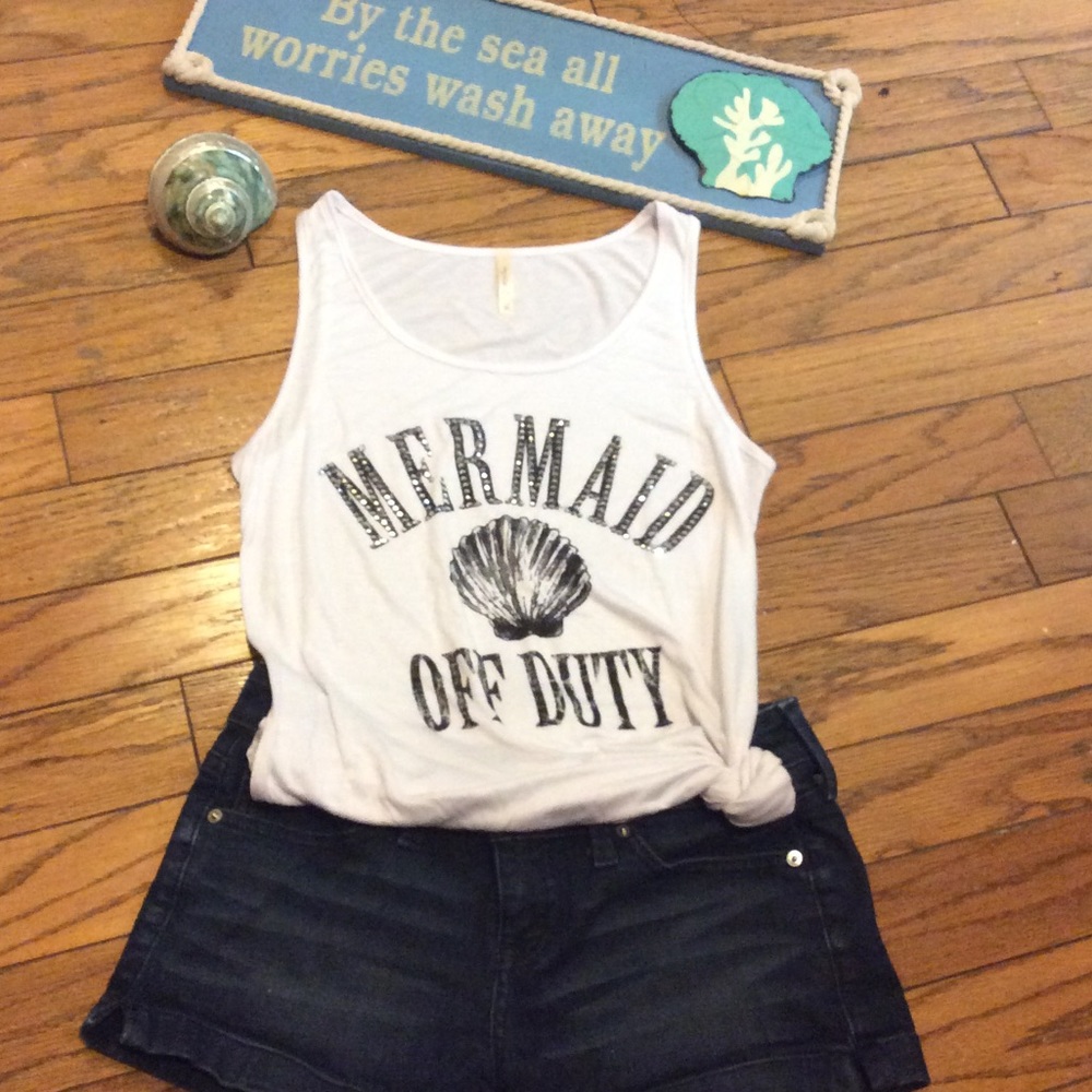 SOLD OUT! Mermaid off Duty tank top... - Picture 1 of 1