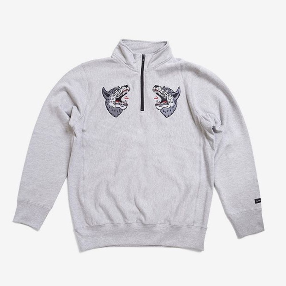 Raised by wolves souvenir 1/4 zip sweatshirt