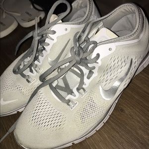 White Nike sneakers