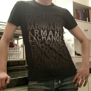 Armani Exchange black tee shirt