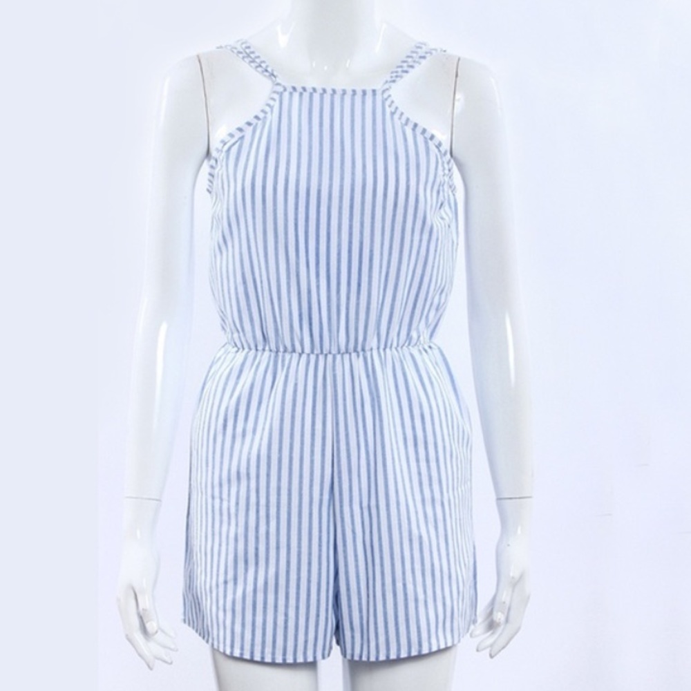 Summery Stripped strappy romper - Picture 2 of 3