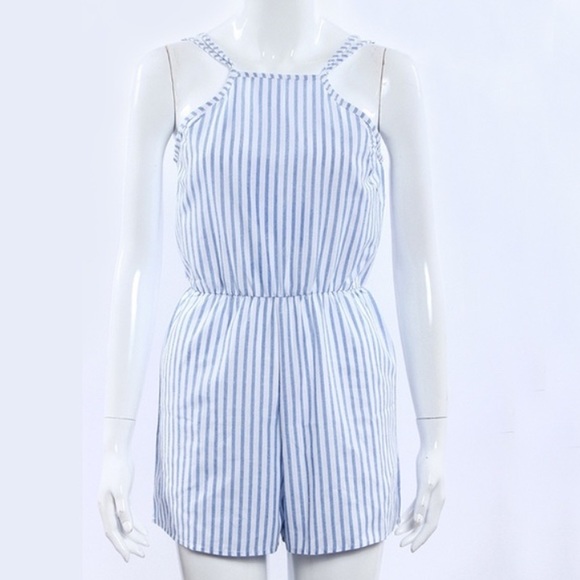 Summery Stripped strappy romper - Picture 2 of 3