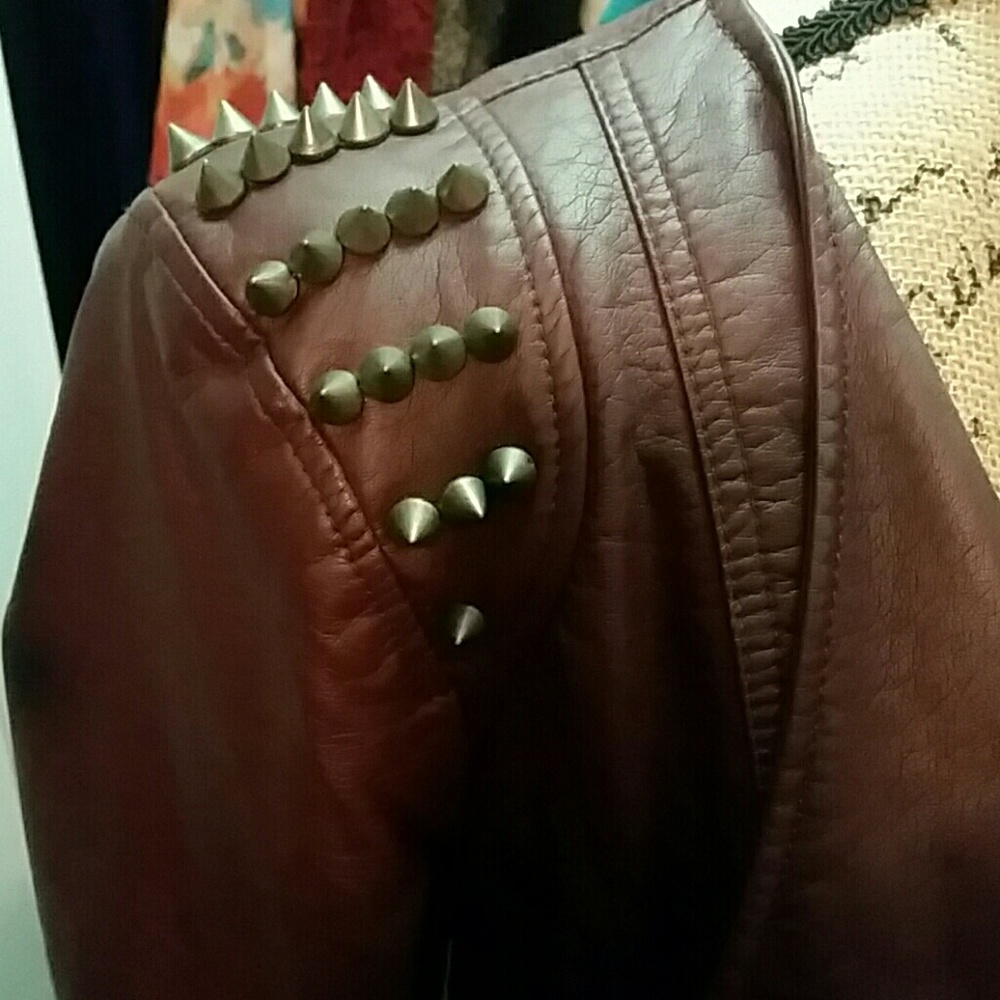 Pleather punk chic jacket