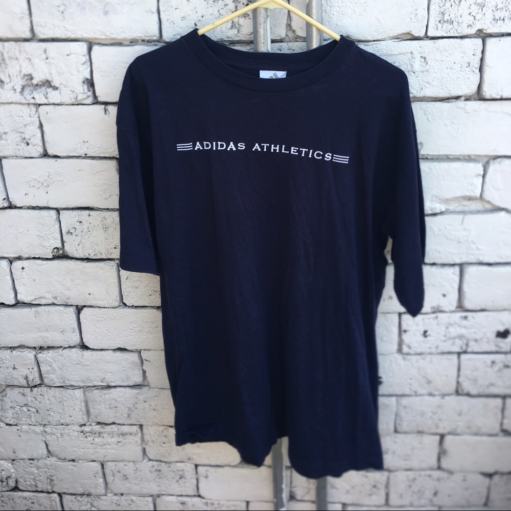 Vintage Adidas athletics Embroidered Stitched Tee