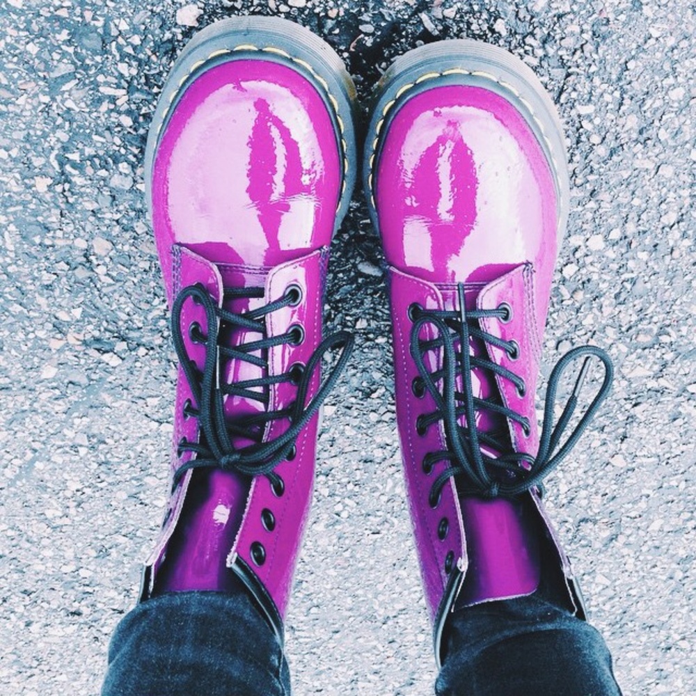 Purple Dr. Martens