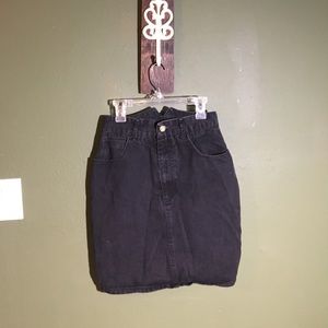 Black Denim skirt