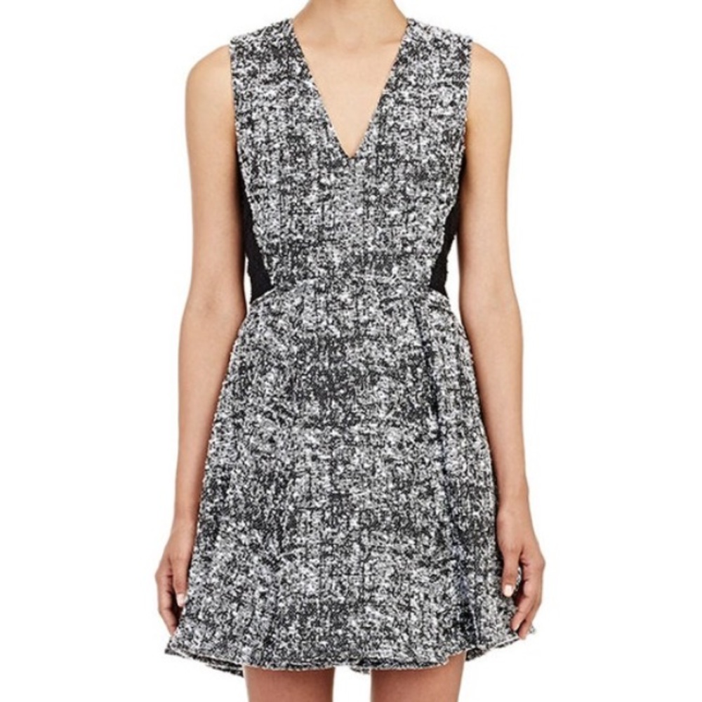 Proenza Schouler Tweed Fit & Flare Dress