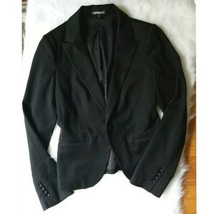 Express Women Black Career Blazer Jacket Size 4 Express Women Black Career Blazer Jacket Size 4