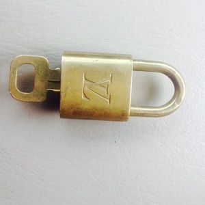 LV brass lock