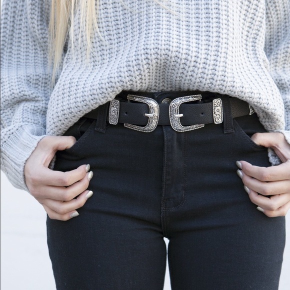 LAST ONE!🚨HP! 🎉 Western Double Buckle Belt - Picture 4 of 7