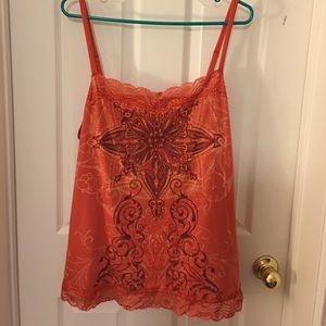 Orange beaded cami