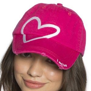 Peace Love World, Pink Baseball cap W/ Gift