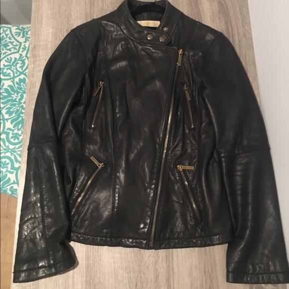 Michael Kors Leather Jacket - Picture 1 of 4
