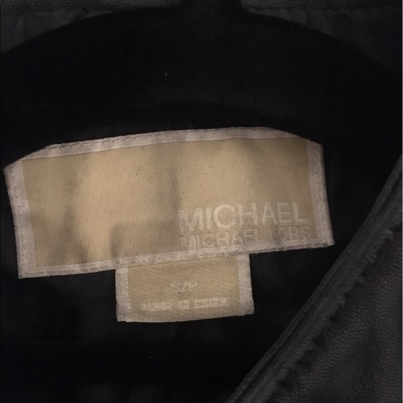 Michael Kors Leather Jacket - Picture 2 of 4