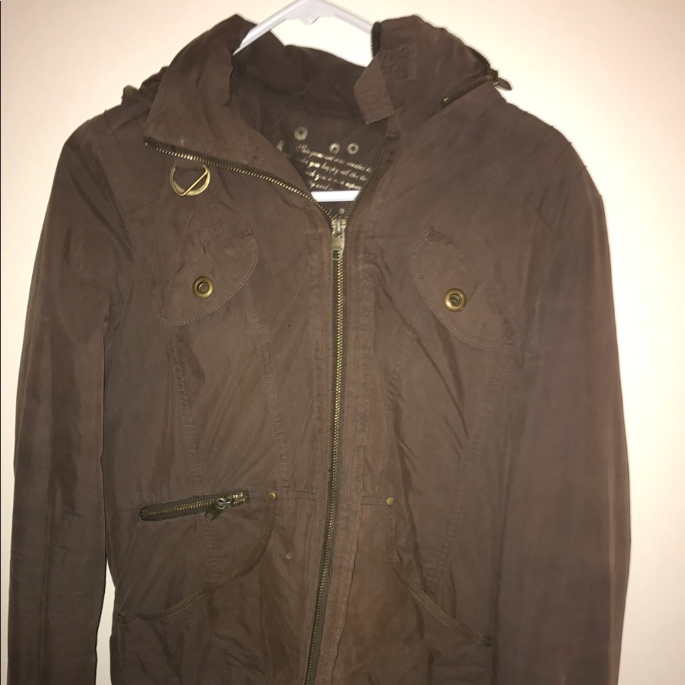 Army green winter coat