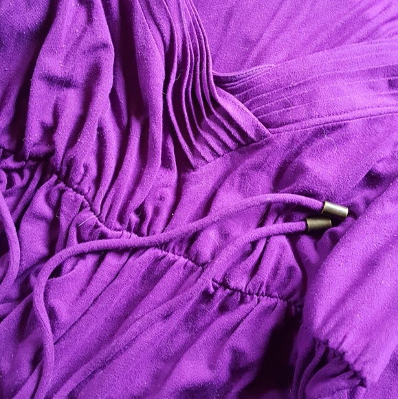 Rich Purple Maternity Dress - Picture 1 of 4