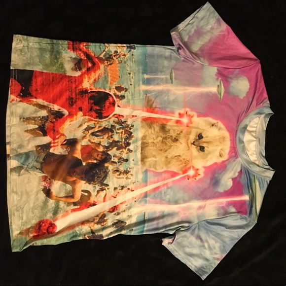 Laser Kitty Tee NWOT - Picture 2 of 2
