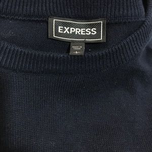 Men's navy blue Express crewneck sweater