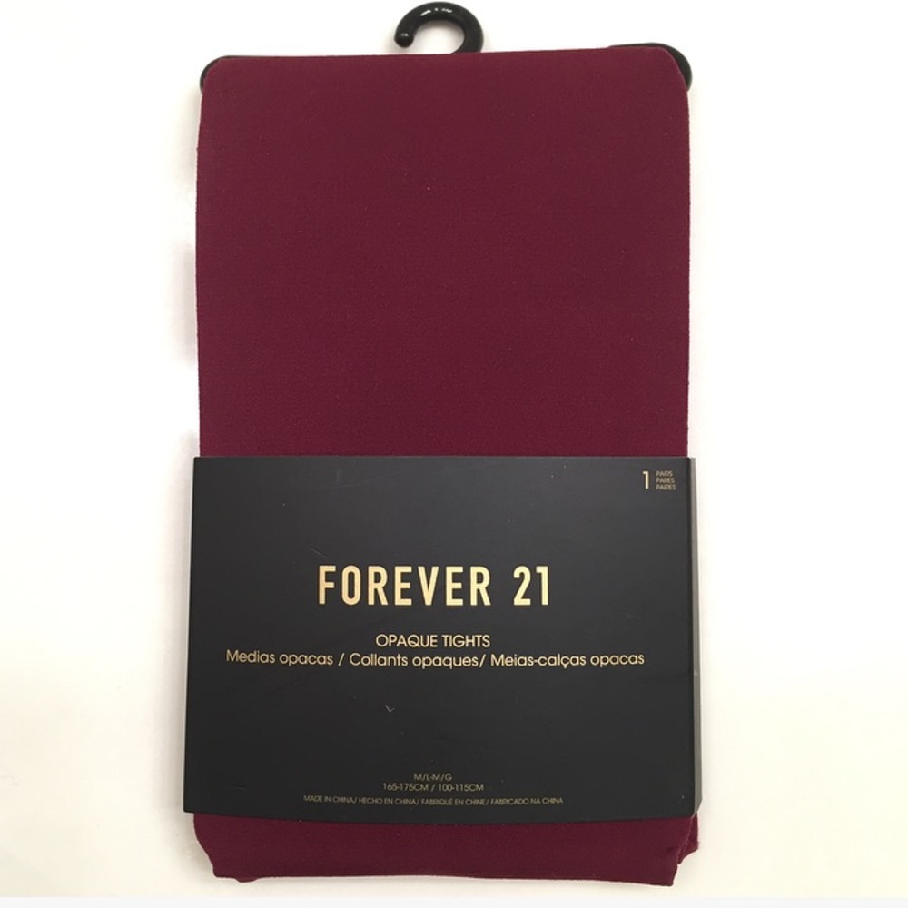 FOREVER 21 | opaque tights | burgandy | BNWT | M\L