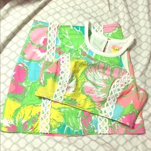 Lilly Pulitzer Vanna crop set in big flirt sz 6