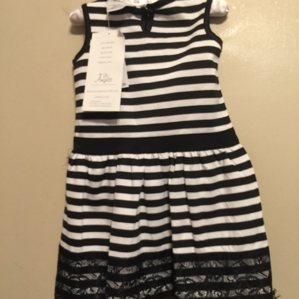 US Angels Little Girls " Striped Tank ๐น - Picture 3 of 4