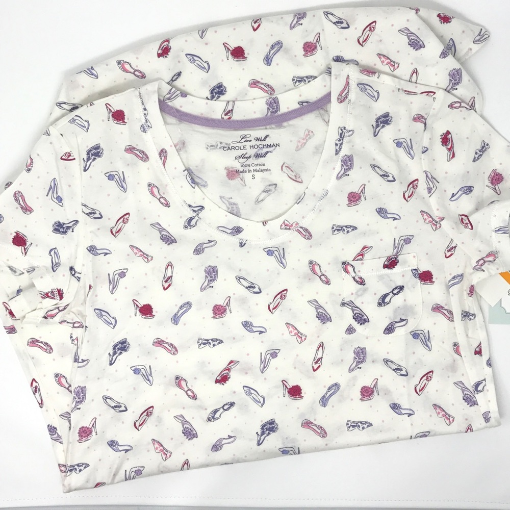 👠 Cute Shoe Pattern Night-T / Quality Fabric!