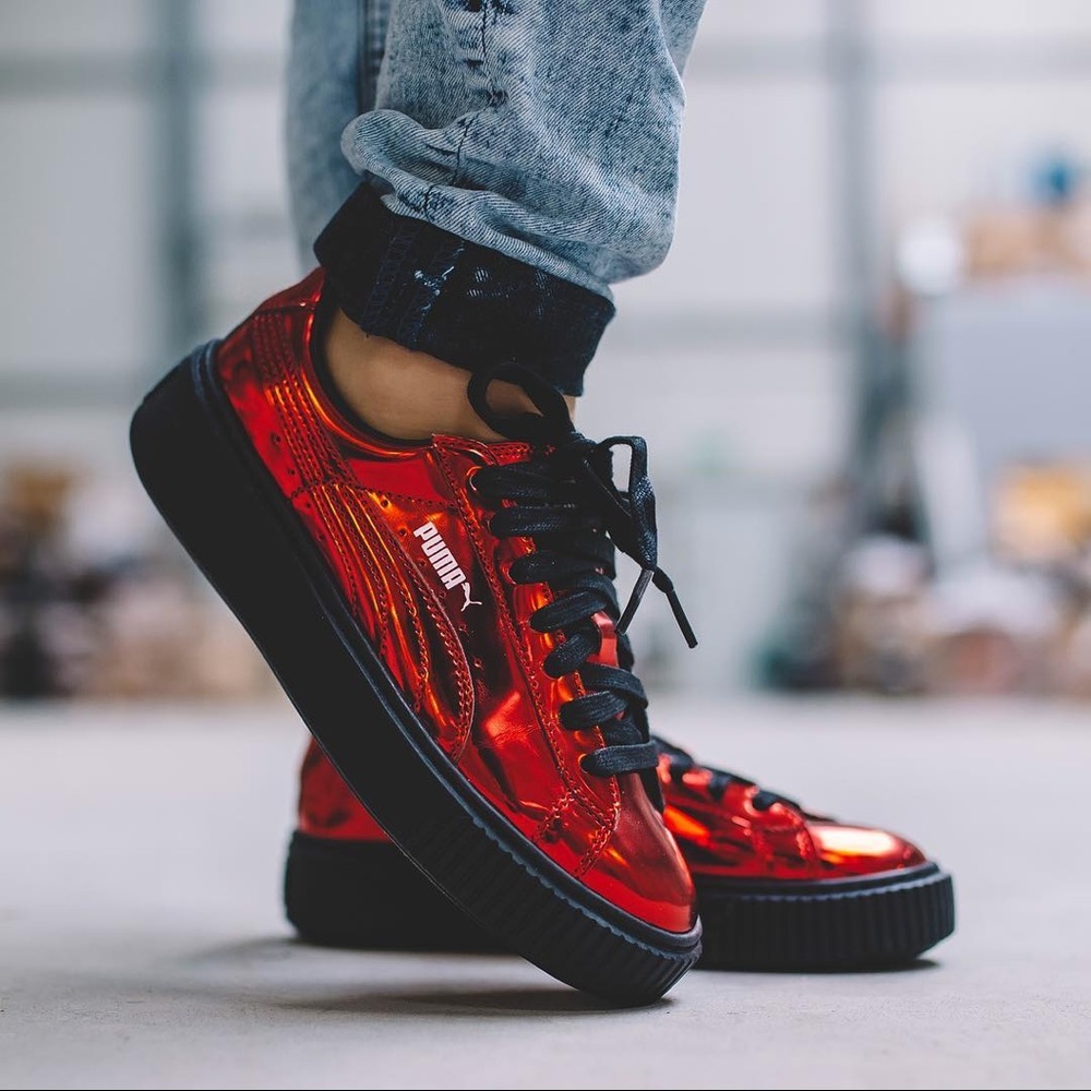 BNWOB Puma Chrome Red Creeper Shoes Sz 9