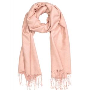 H&M pink woven scarf