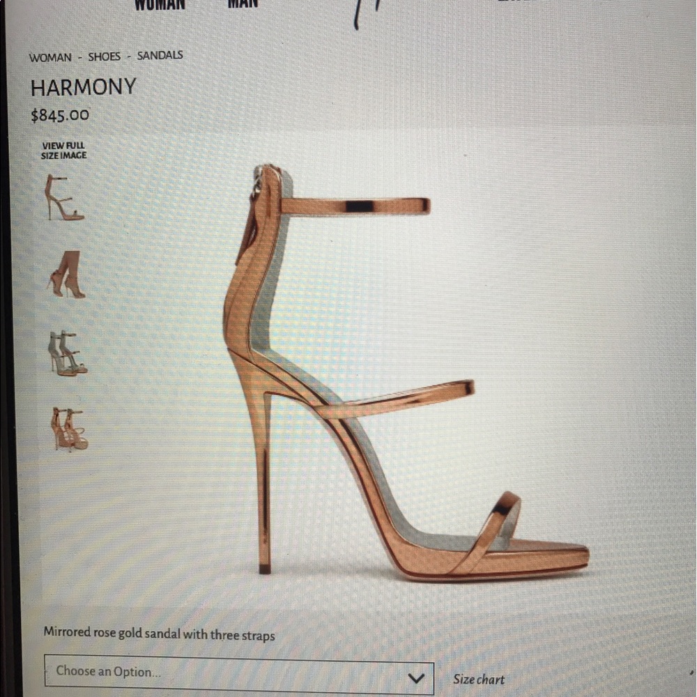Authentic rosegold GiuseppeZanotti Harmony NOTRADE