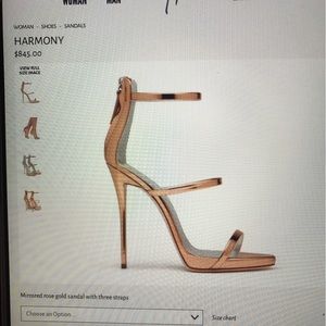 Authentic rosegold GiuseppeZanotti Harmony NOTRADE