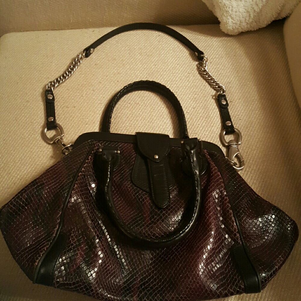 Snakeskin Cole Haan purse