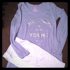 Vic Secret "the night is still young" lounge wear