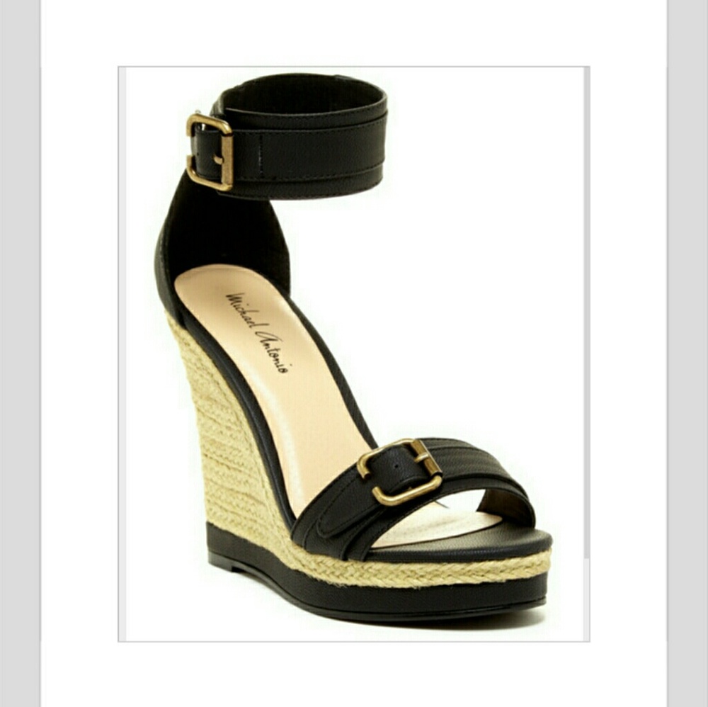BRAND NEW IN BOX!! Michael Antonio WEDGE SANDALS