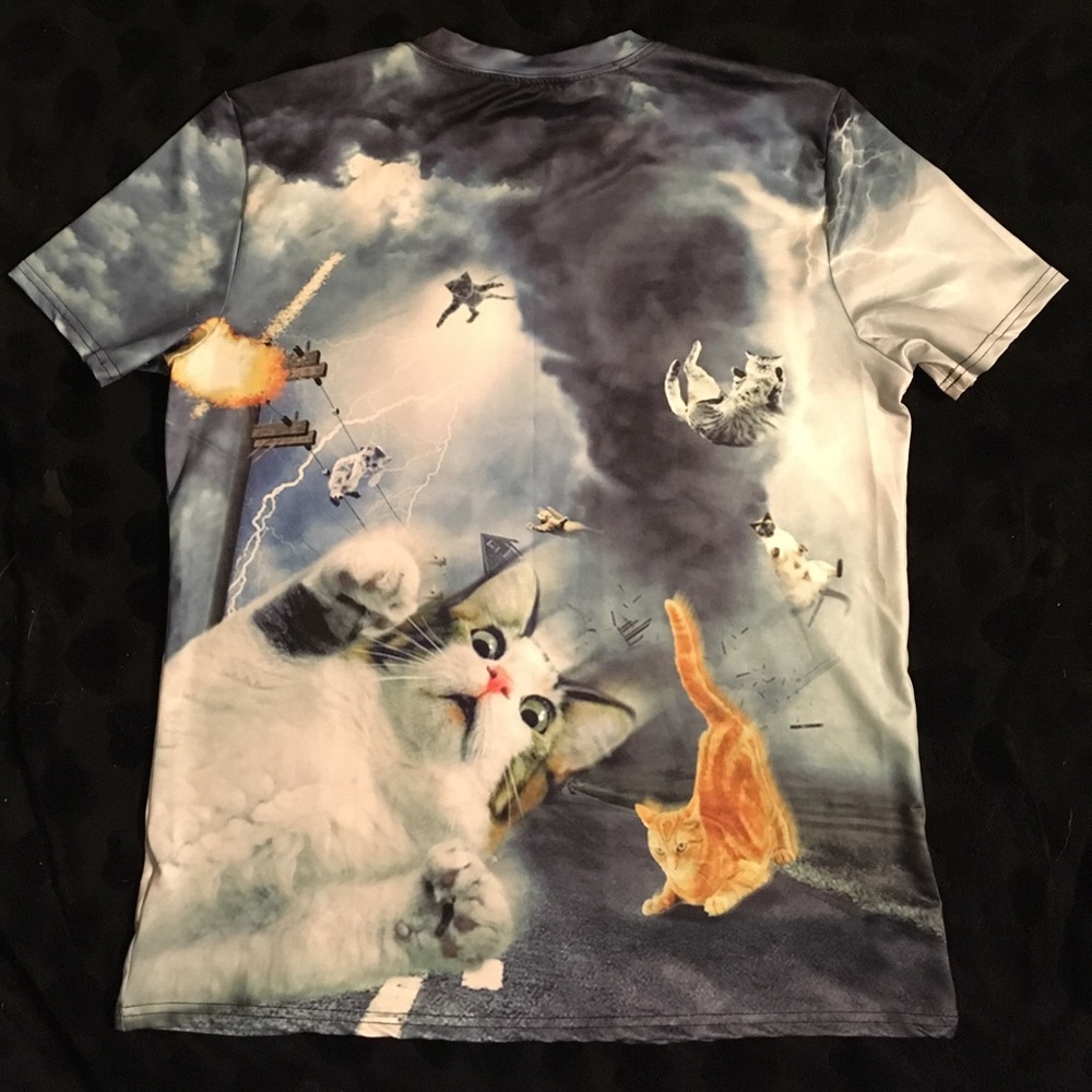 Silk screenprint shirt NWOT