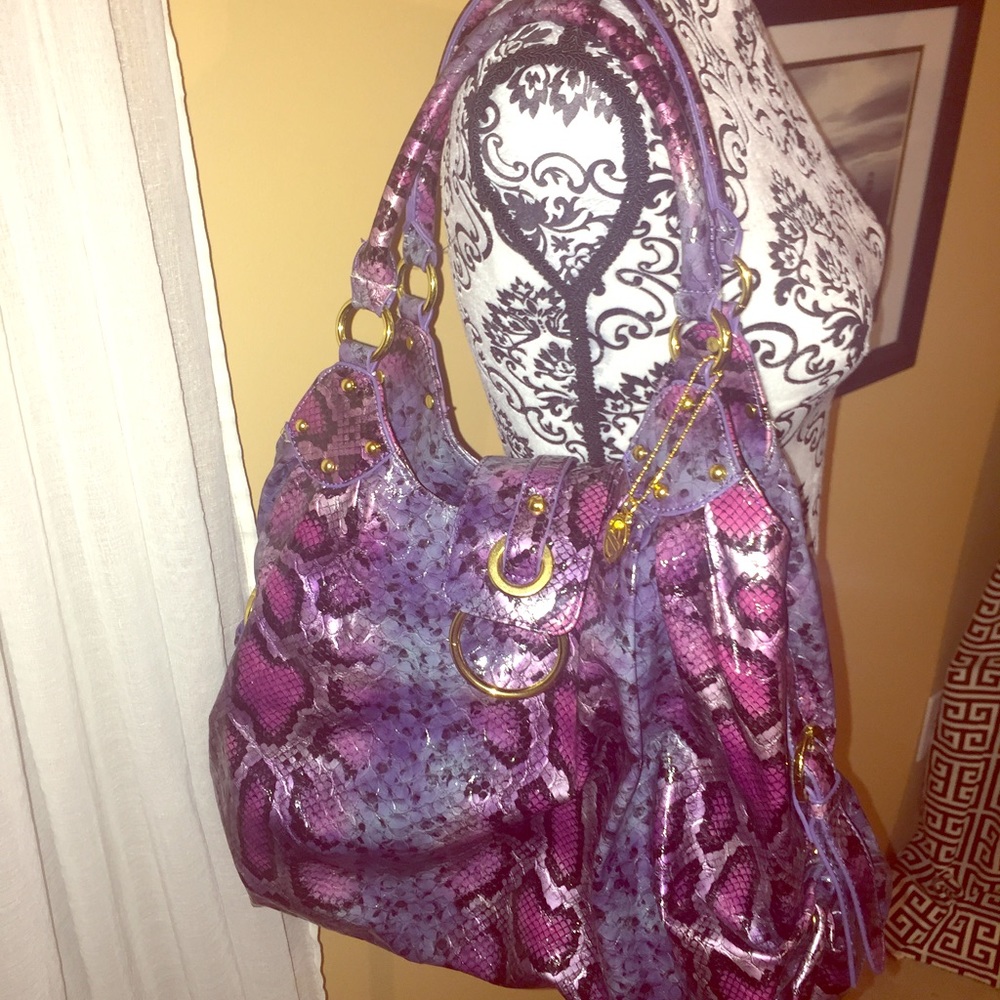 Multicolored Snake Print BIG BUDDHA bag!