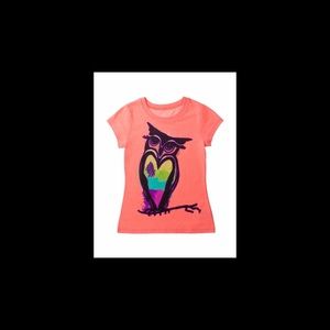 Girl's owl tee