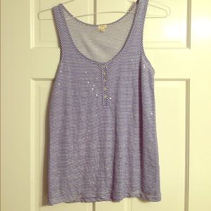 JCrew sequenced tank - Perfect for 4th of July!