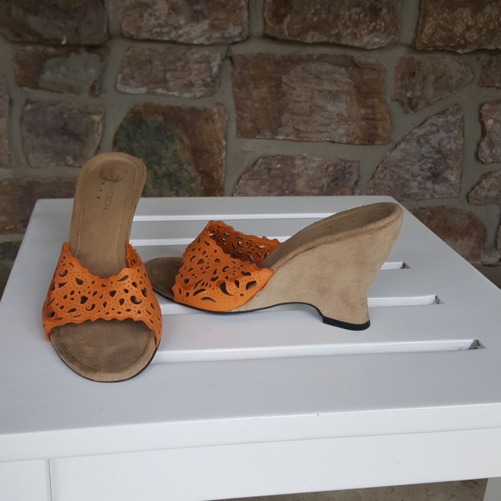 Orange sandals