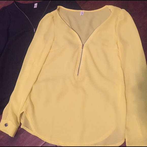 SOLD! 2 zipper blouses‼️ - Picture 4 of 6